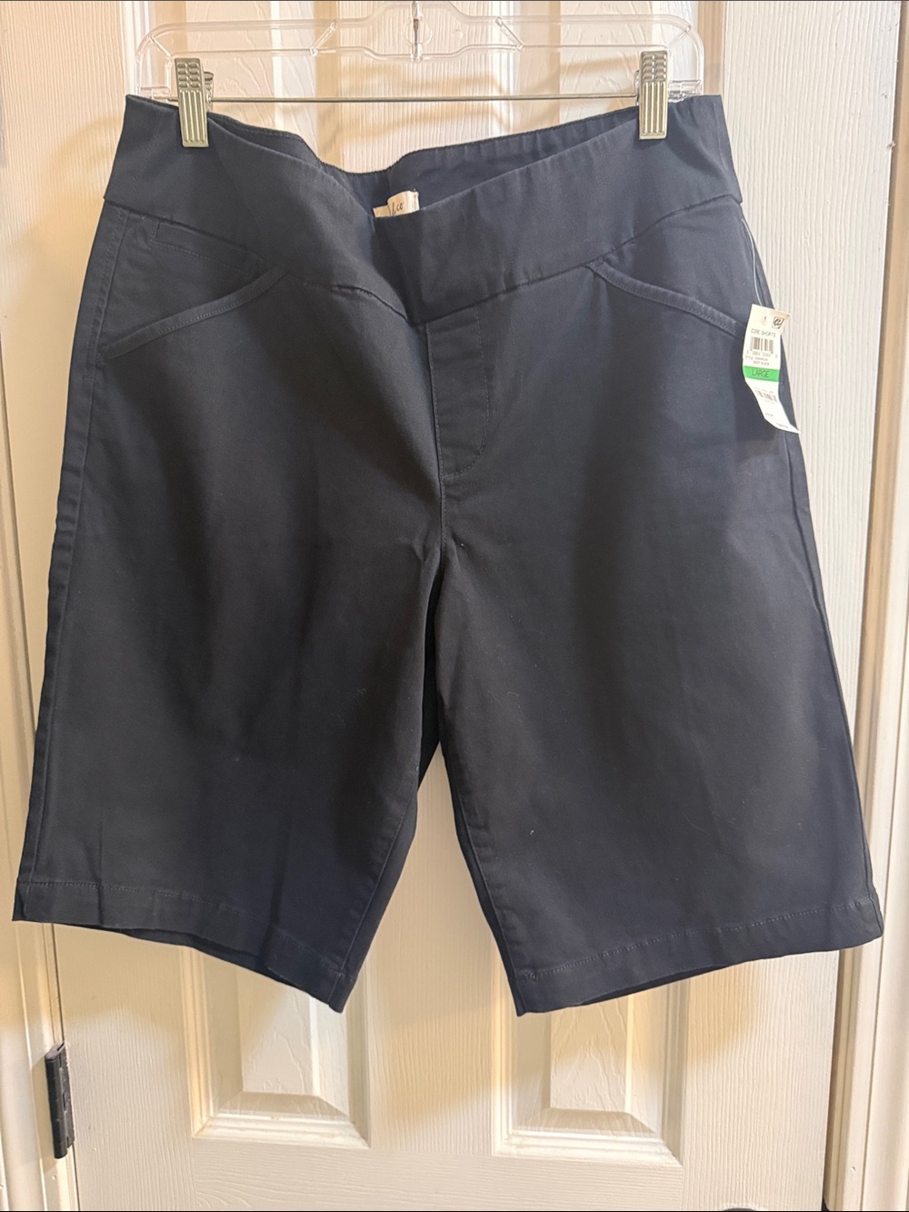Style & Co. Black Bermuda Shorts with Slanted Pockets